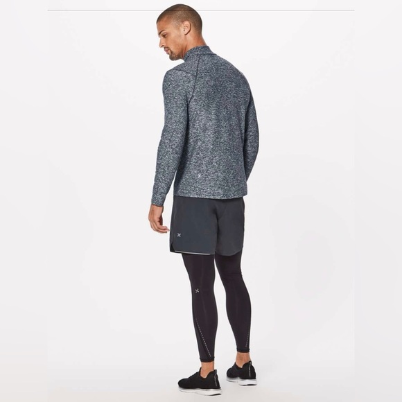 Mens Lululemon Surge Warm 1/2 Zip Size Large Charcoal Heathered Grey - Picture 3 of 11
